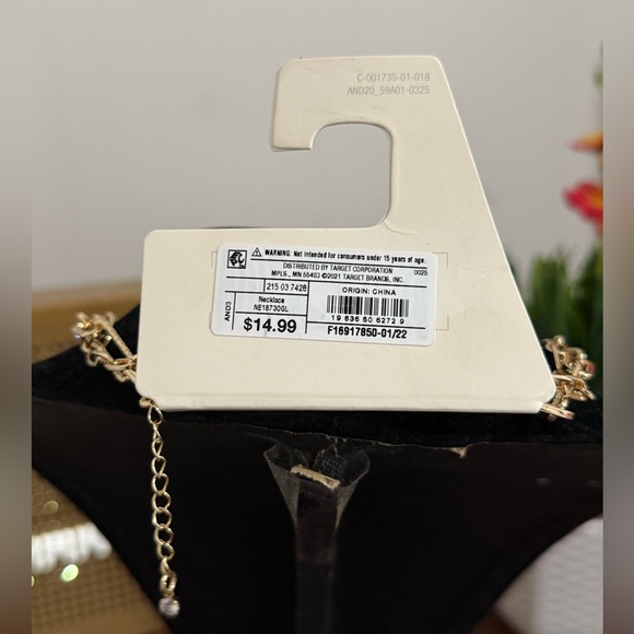 New A New Day textured round pendant layered necklace gold - Picture 4 of 4